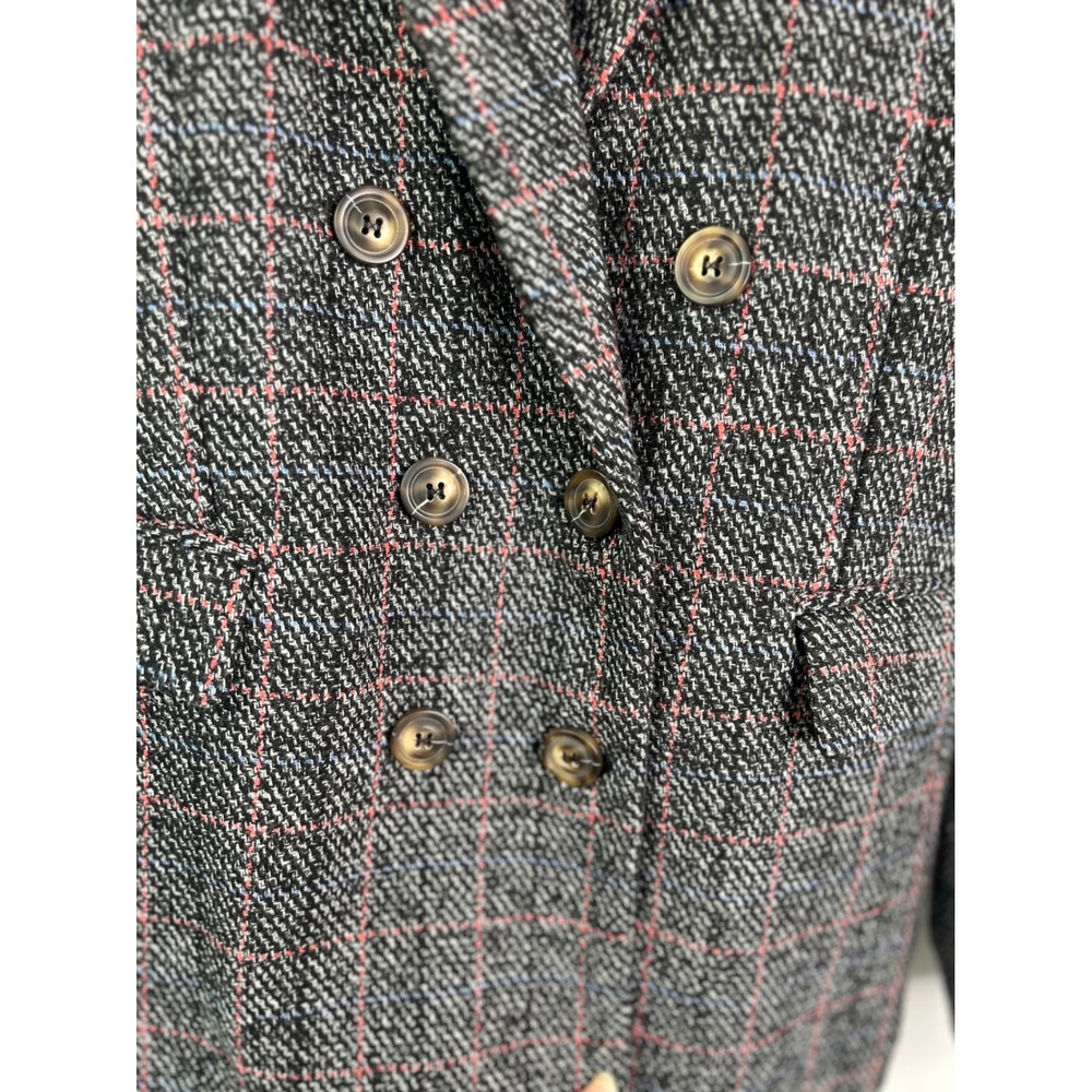 Heartloom Womens Ivy Blazer Black Combo Plaid Double Breasted Size L NWT Evereve - Picture 7 of 10